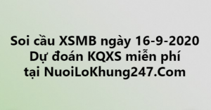 Soi cầu XSMB ngày 16–09–2020