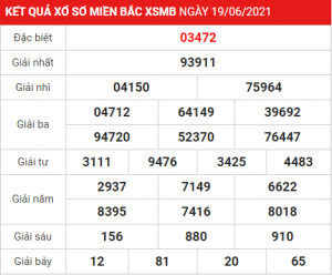 Soi cầu XSMB ngày 20–06–2021