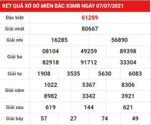 Soi cầu XSMB ngày 08–07–2021